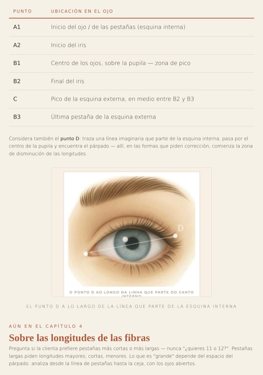 Los puntos de referencia A1 a B3